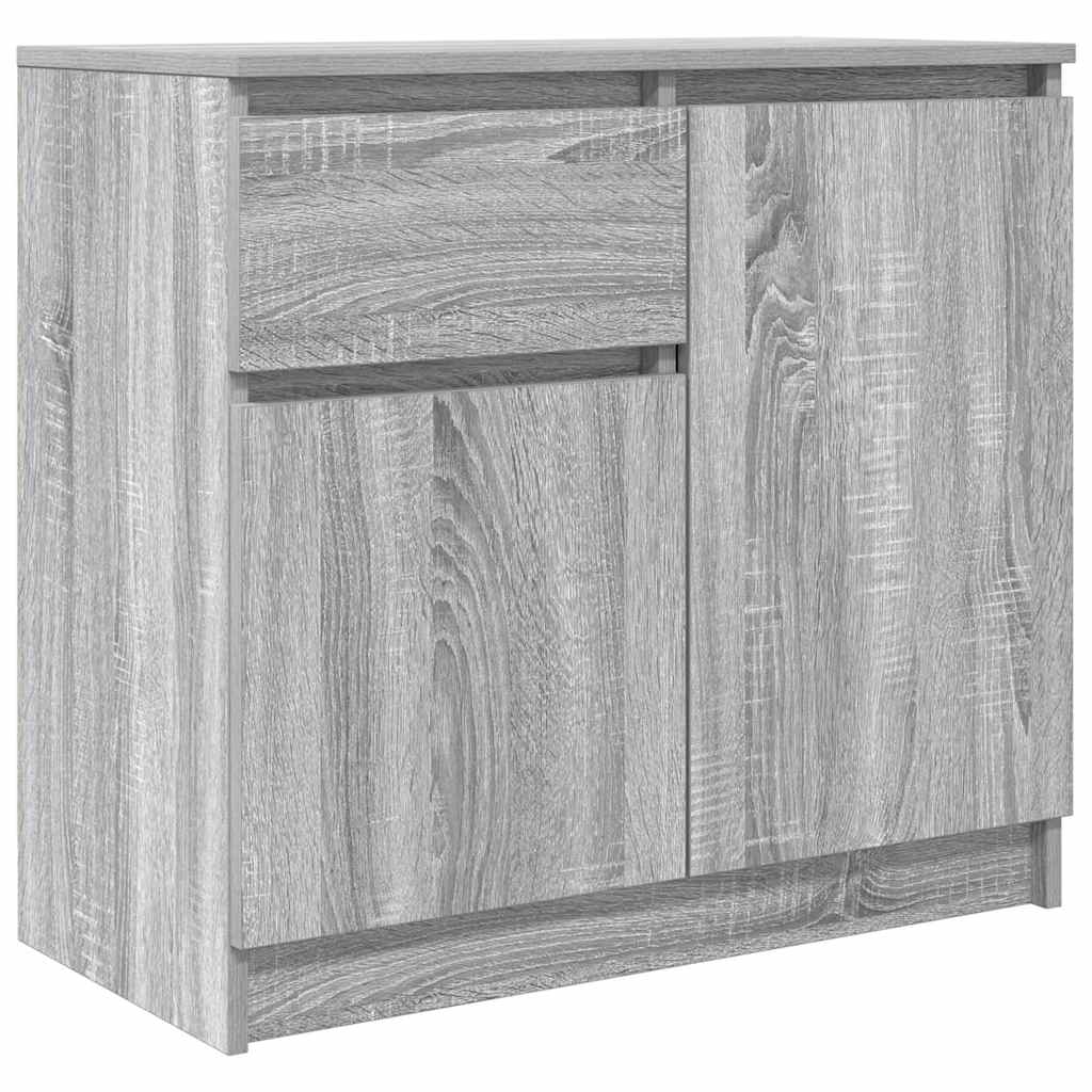 Credenza con Cassetto Grigio Sonoma 71x35x65 cm in Truciolato - homemem39