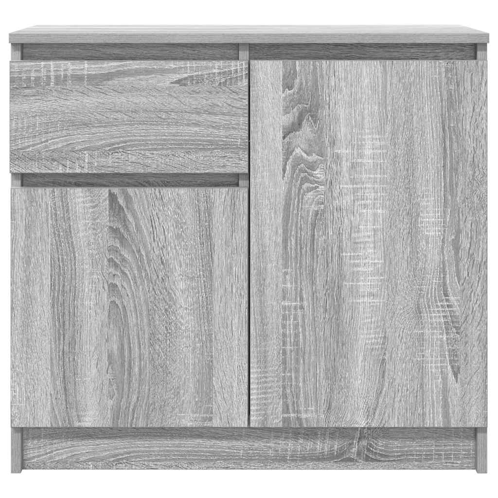 Credenza con Cassetto Grigio Sonoma 71x35x65 cm in Truciolato - homemem39