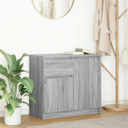 Credenza con Cassetto Grigio Sonoma 71x35x65 cm in Truciolato - homemem39