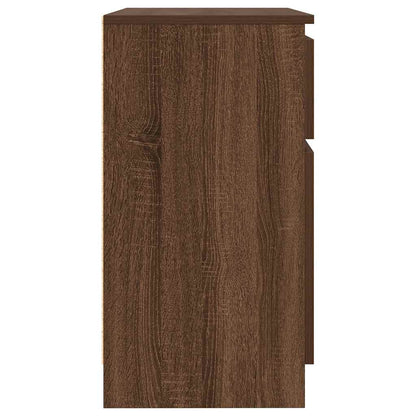 Credenza con Cassetto Rovere Marrone 71x35x65 cm in Truciolato - homemem39