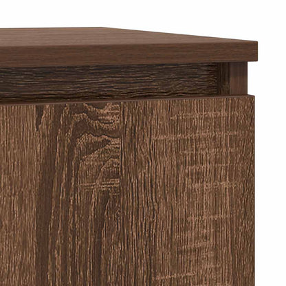 Credenza con Cassetto Rovere Marrone 71x35x65 cm in Truciolato - homemem39