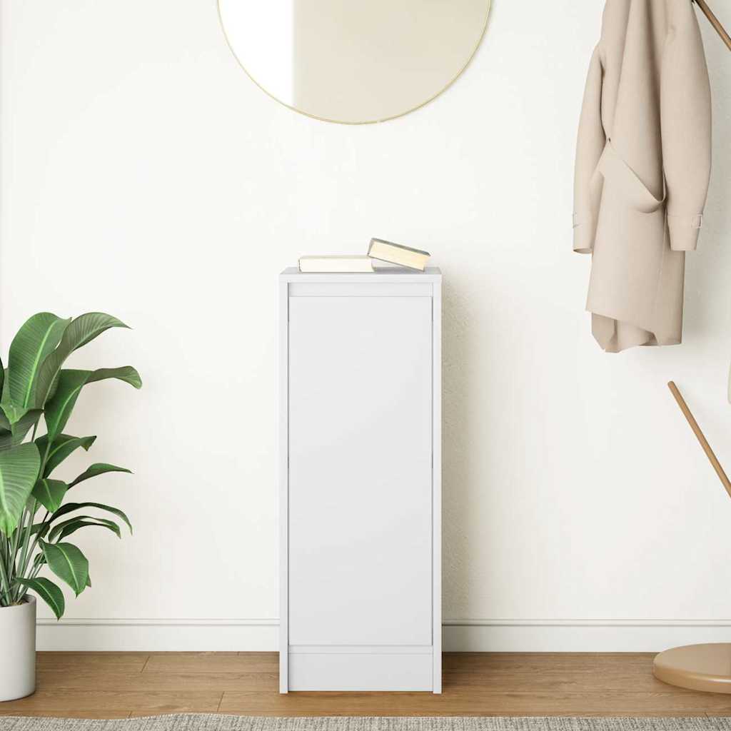 Credenza Bianca 29,5x34x76 cm in Legno Multistrato - homemem39