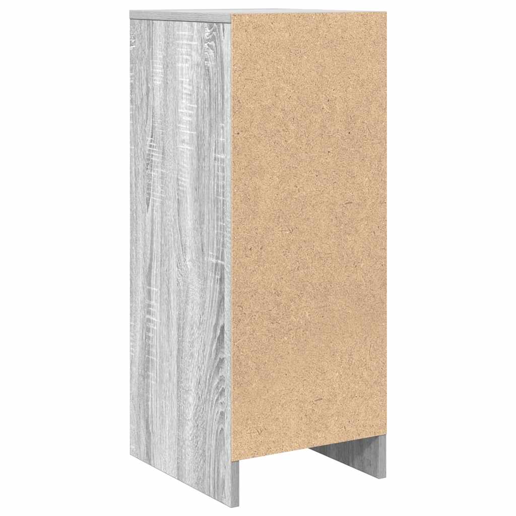 Credenza Grigio Sonoma 29,5x34x76 cm in Legno Multistrato - homemem39