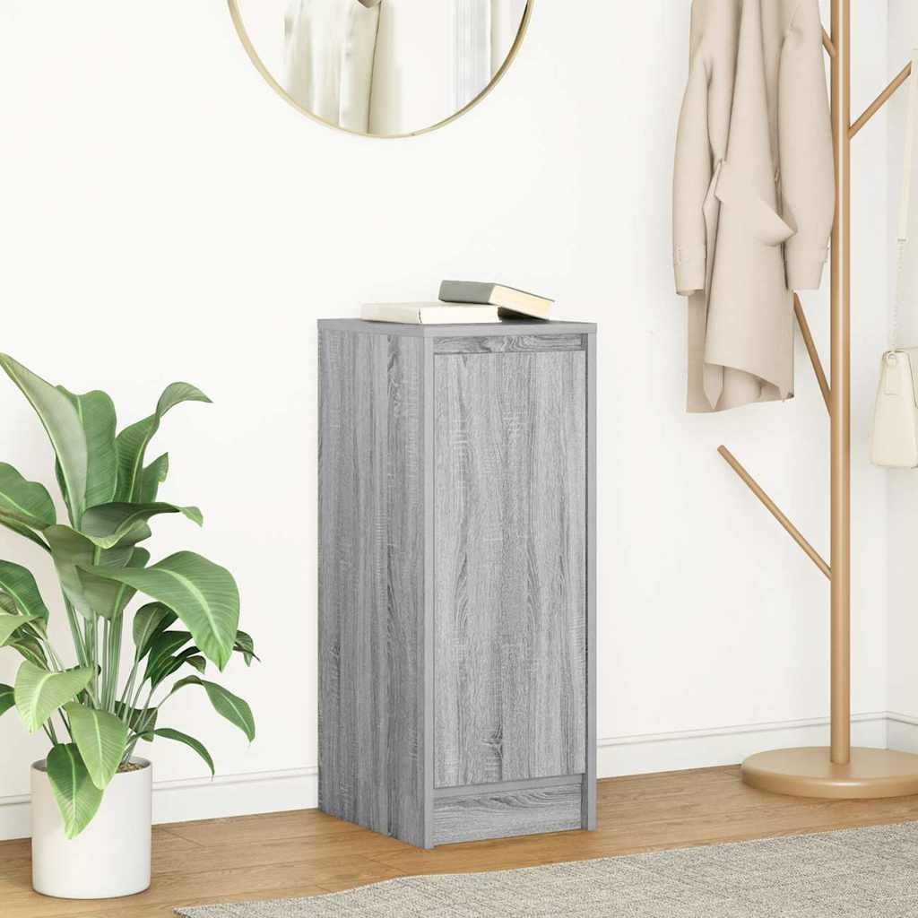 Credenza Grigio Sonoma 29,5x34x76 cm in Legno Multistrato - homemem39
