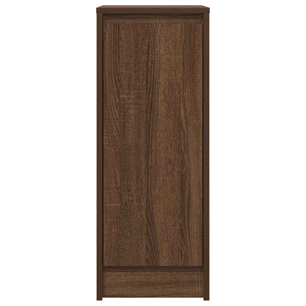 Credenza Rovere Marrone 29,5x34x76 cm in Legno Multistrato - homemem39