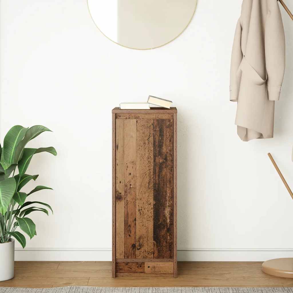 Credenza Legno Antico 29,5x34x76 cm in Legno Multistrato