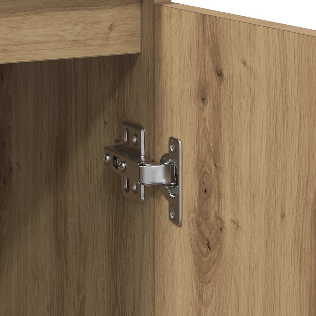 Credenza Rovere Artigianale 29,5x34x76 cm in Legno Multistrato