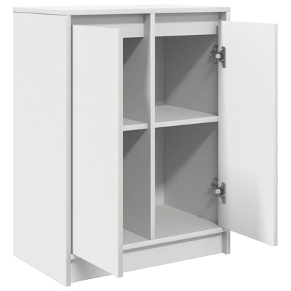 Credenza Bianca 57x34x76 cm in Legno Multistrato - homemem39
