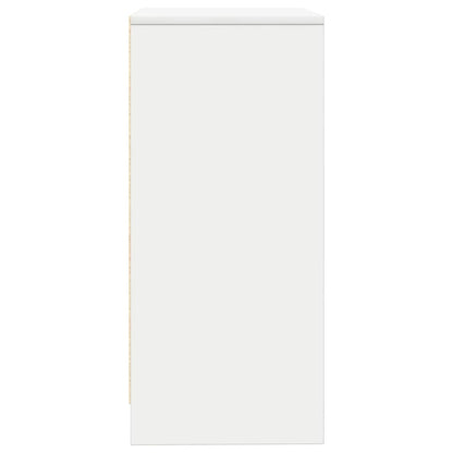 Credenza Bianca 57x34x76 cm in Legno Multistrato - homemem39