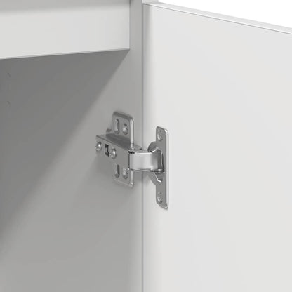 Credenza Bianca 57x34x76 cm in Legno Multistrato - homemem39