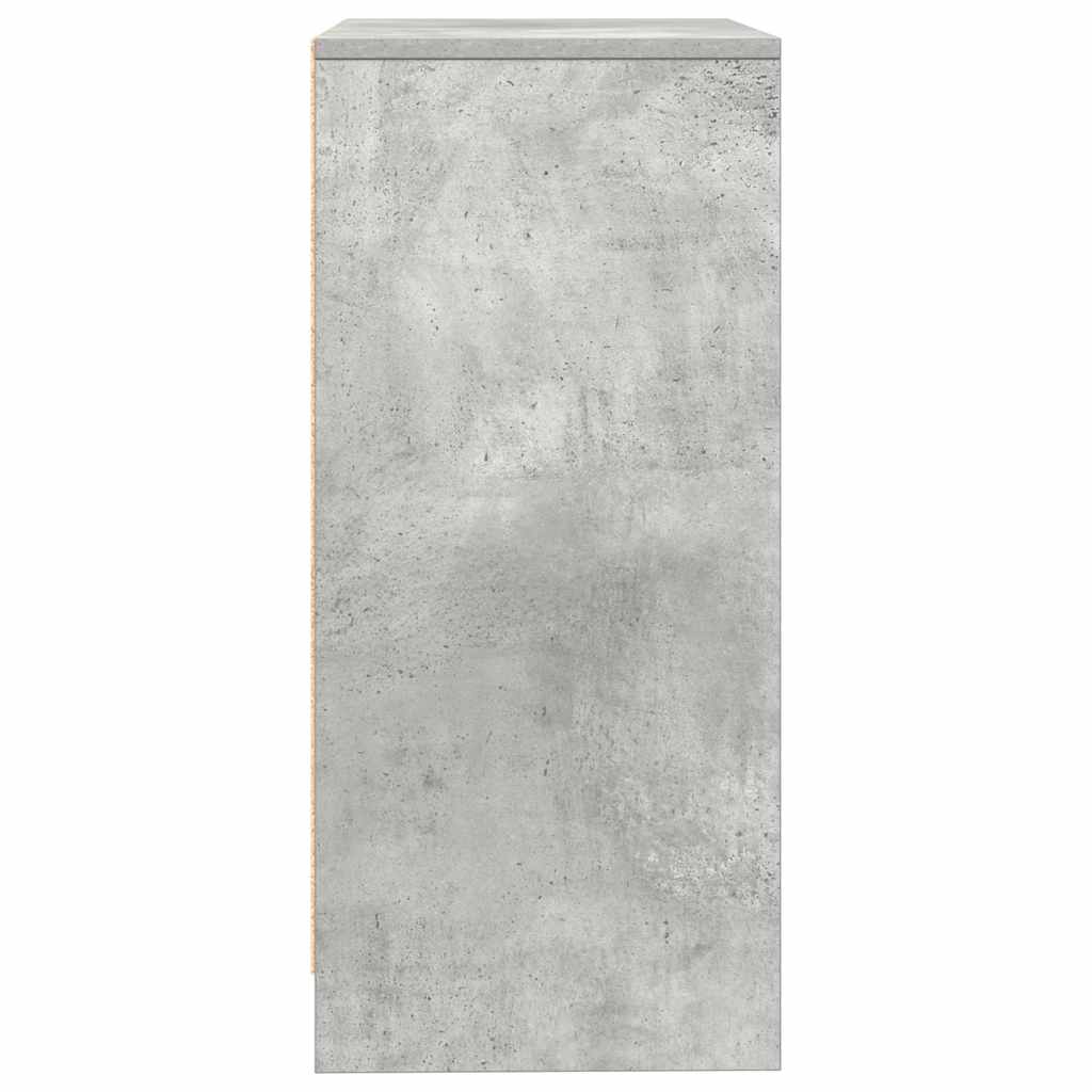 Credenza Grigio Cemento 57x34x76 cm in Legno Multistrato - homemem39