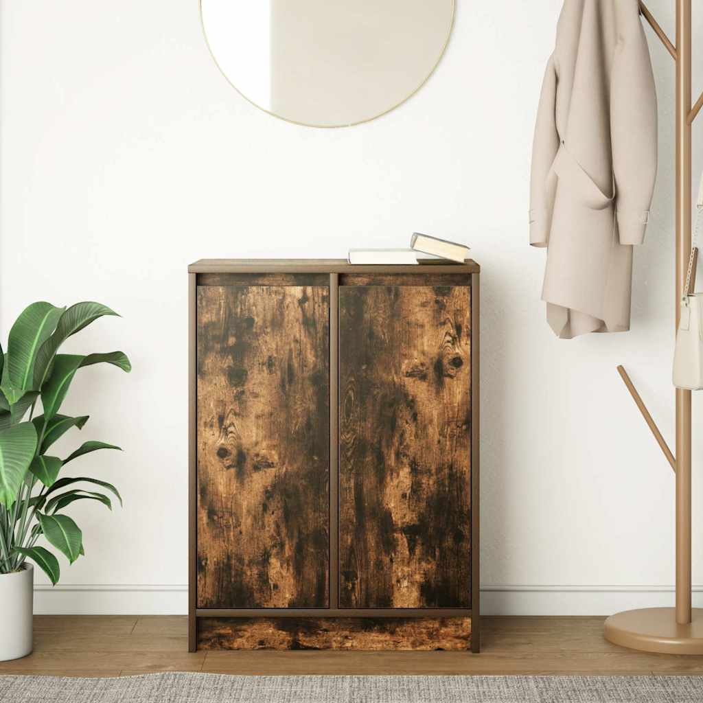 Credenza Rovere Fumo 57x34x76 cm in Legno Multistrato - homemem39