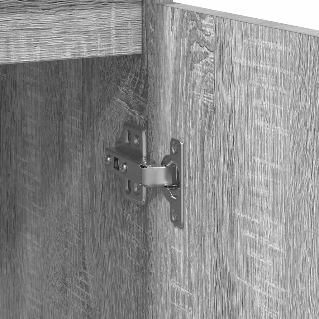 Credenza Grigio Sonoma 57x34x76 cm in Legno Multistrato - homemem39