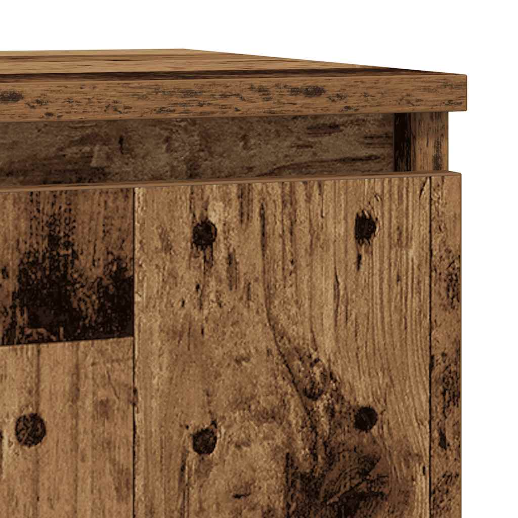 Credenza Legno Antico 57x34x76 cm in Legno Multistrato - homemem39