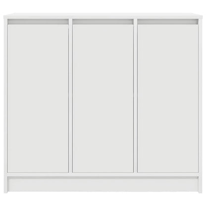 Credenza Bianca 85x34x76 cm in Legno Multistrato