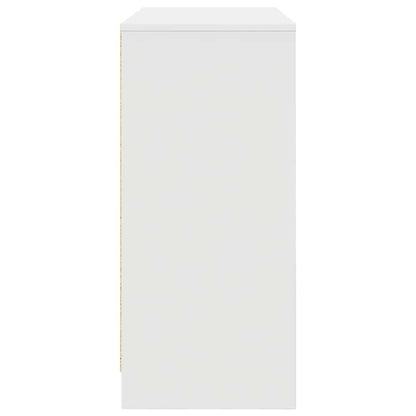 Credenza Bianca 85x34x76 cm in Legno Multistrato