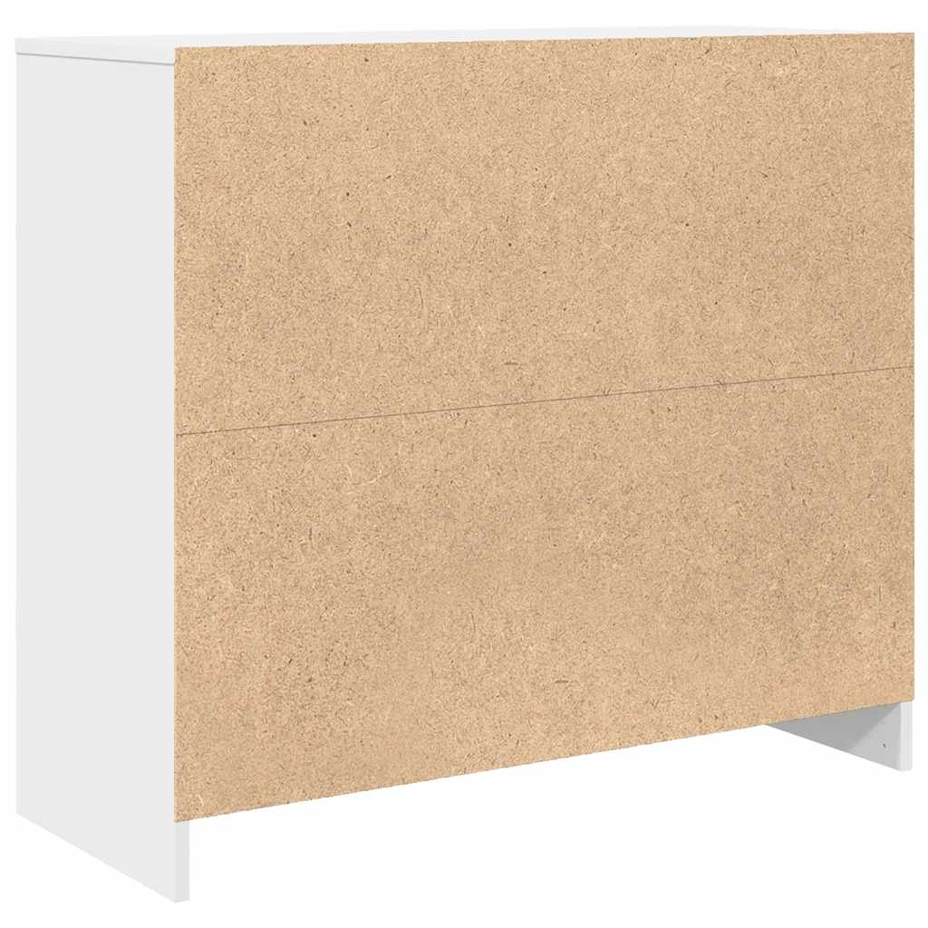 Credenza Bianca 85x34x76 cm in Legno Multistrato