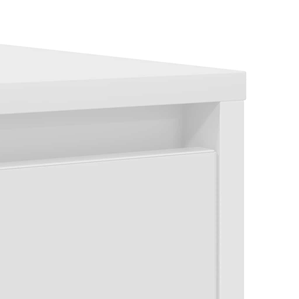 Credenza Bianca 85x34x76 cm in Legno Multistrato