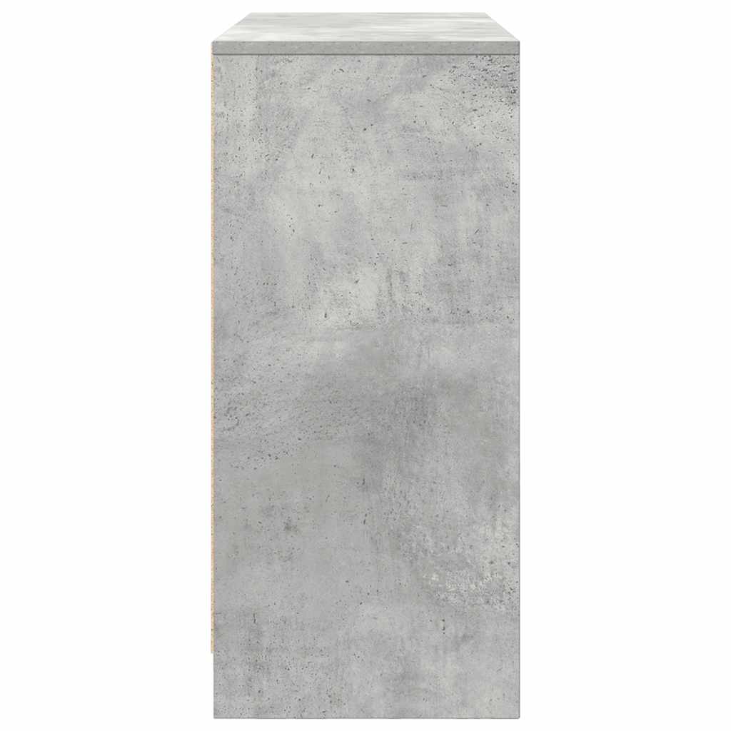 Credenza Grigio Cemento 85x34x76 cm in Legno Multistrato - homemem39