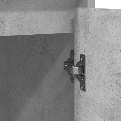 Credenza Grigio Cemento 85x34x76 cm in Legno Multistrato - homemem39