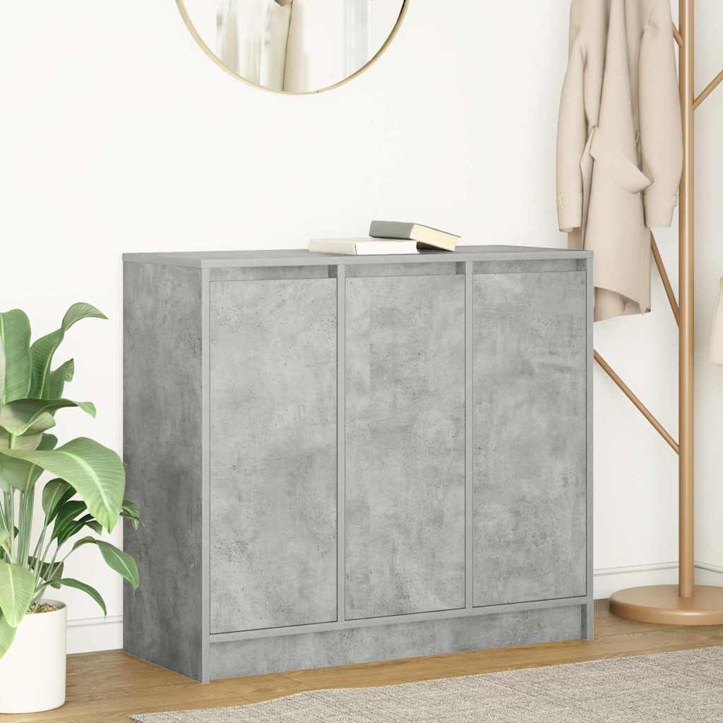 Credenza Grigio Cemento 85x34x76 cm in Legno Multistrato - homemem39