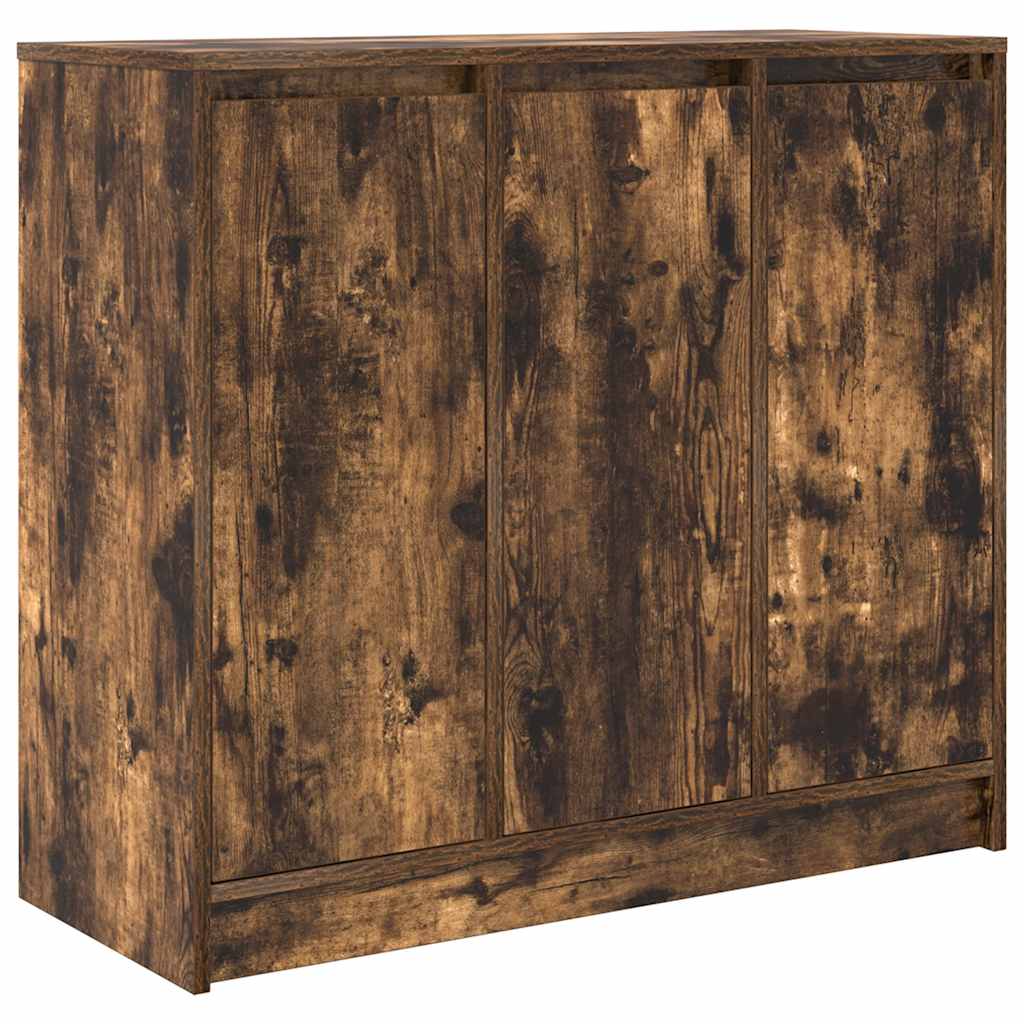 Credenza Rovere Fumo 85x34x76 cm in Legno Multistrato - homemem39