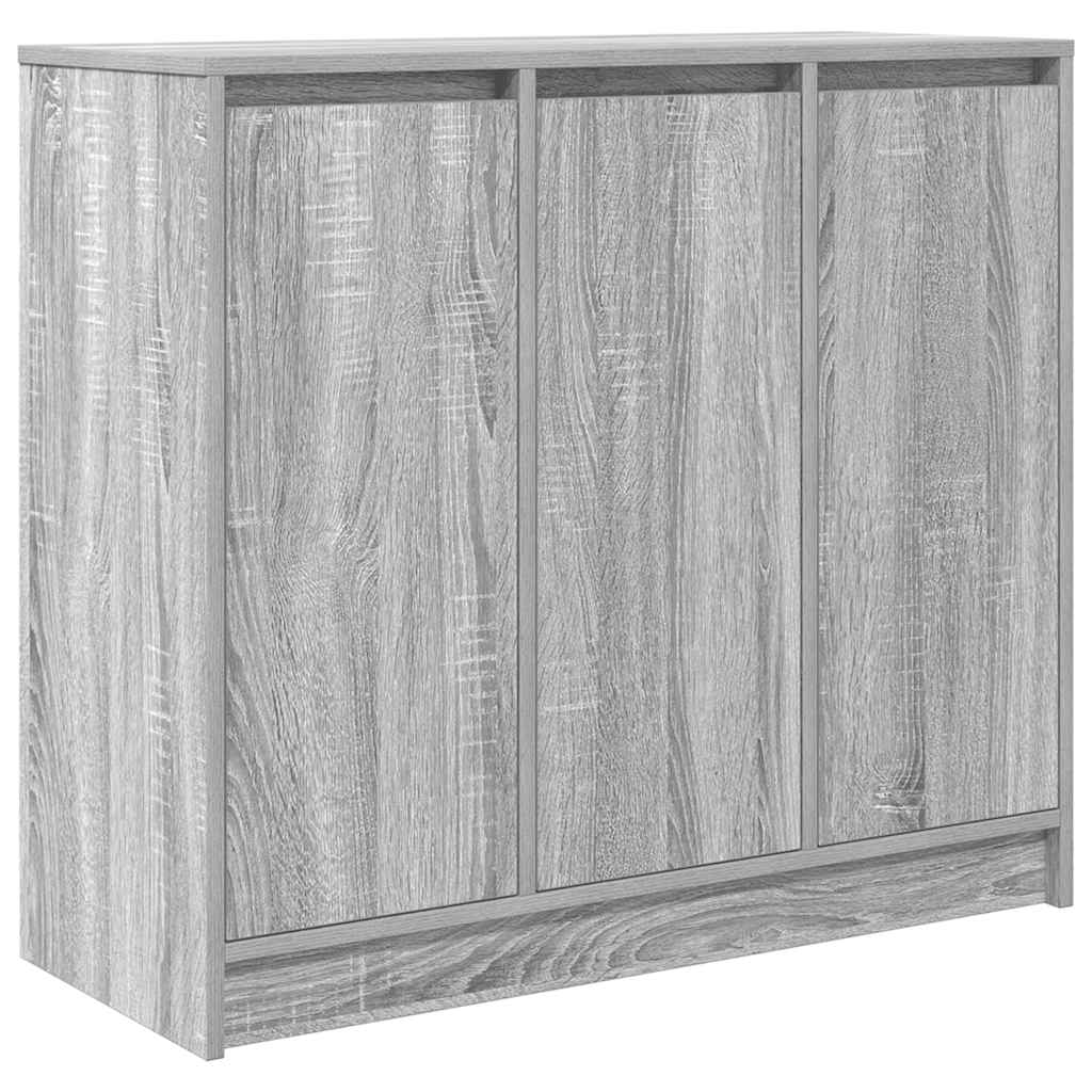 Credenza Grigio Sonoma 85x34x76 cm in Legno Multistrato - homemem39