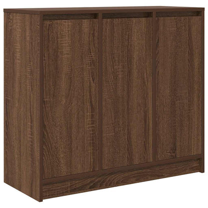 Credenza Rovere Marrone 85x34x76 cm in Legno Multistrato - homemem39