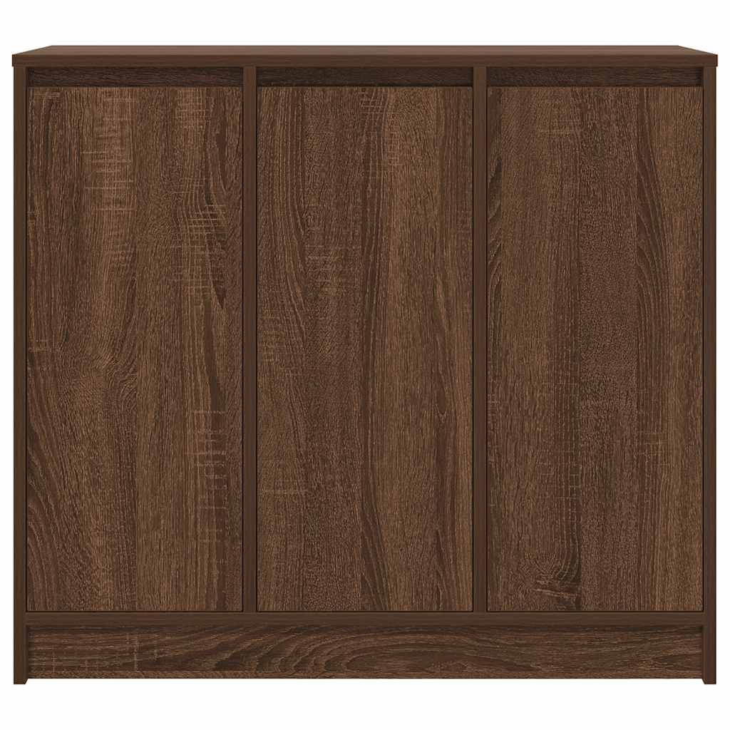 Credenza Rovere Marrone 85x34x76 cm in Legno Multistrato - homemem39