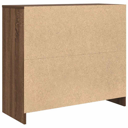 Credenza Rovere Marrone 85x34x76 cm in Legno Multistrato - homemem39