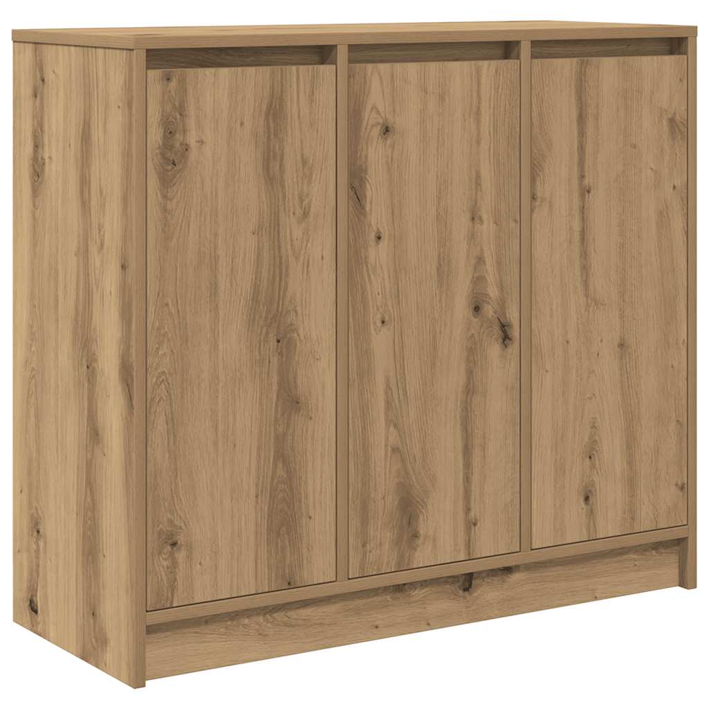 Credenza Rovere Artigianale 85x34x76 cm in Legno Multistrato