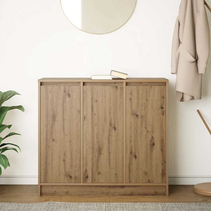 Credenza Rovere Artigianale 85x34x76 cm in Legno Multistrato