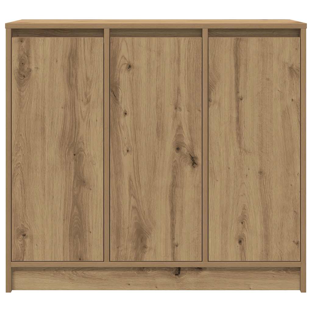 Credenza Rovere Artigianale 85x34x76 cm in Legno Multistrato