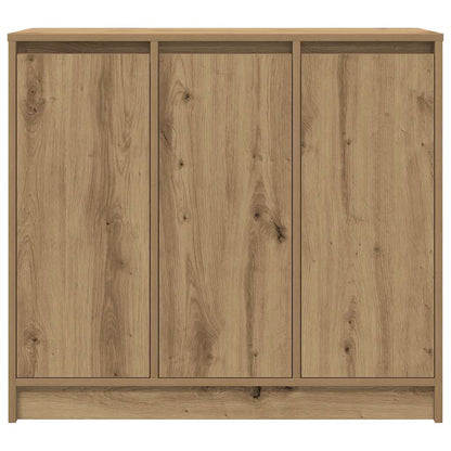 Credenza Rovere Artigianale 85x34x76 cm in Legno Multistrato