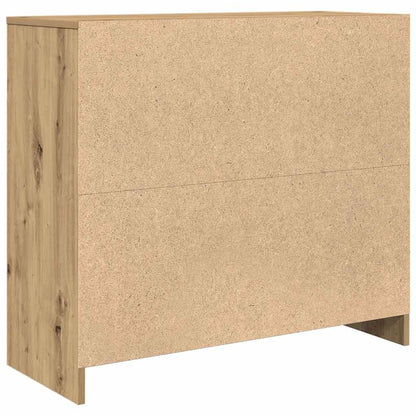 Credenza Rovere Artigianale 85x34x76 cm in Legno Multistrato