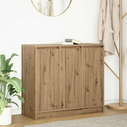 Credenza Rovere Artigianale 85x34x76 cm in Legno Multistrato