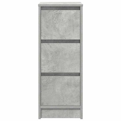 Credenza Grigio Cemento 29,5x34x76 cm in Legno Multistrato