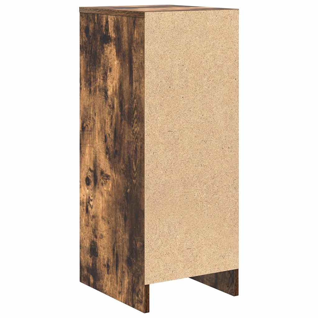 Credenza Rovere Fumo 29,5x34x76 cm in Legno Multistrato