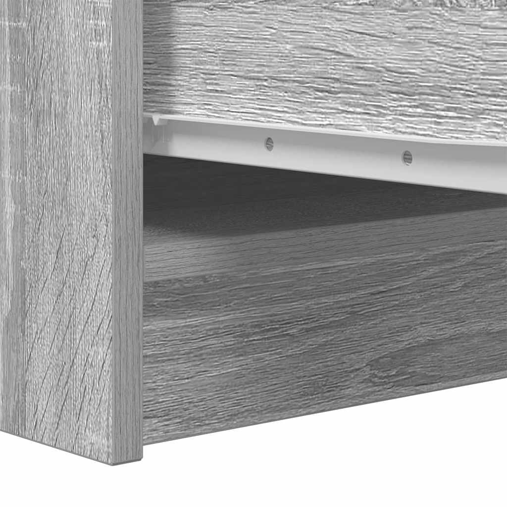 Credenza Grigio Sonoma 29,5x34x76 cm in Legno Multistrato