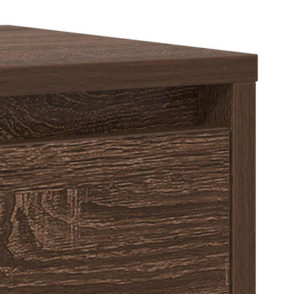 Credenza Rovere Marrone 29,5x34x76 cm in Legno Multistrato - homemem39
