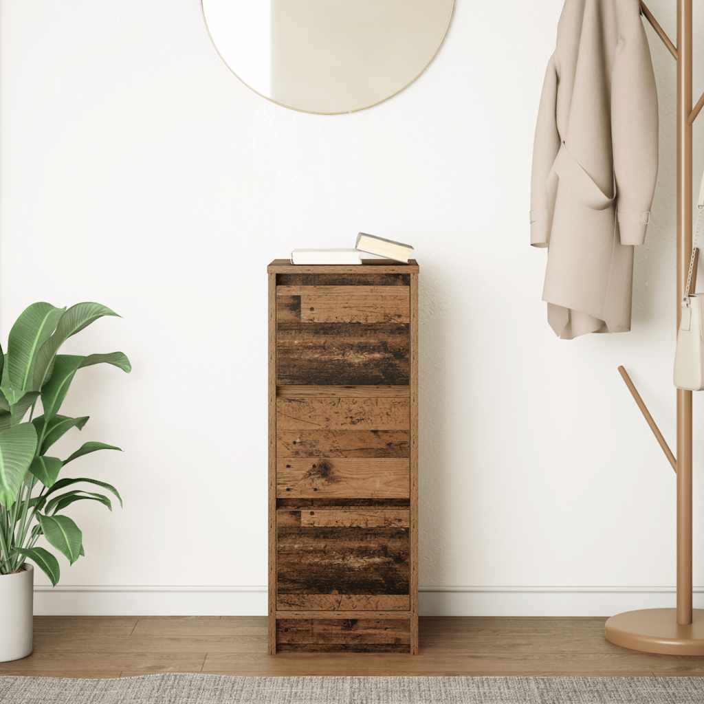 Credenza Legno Antico 29,5x34x76 cm in Legno Multistrato