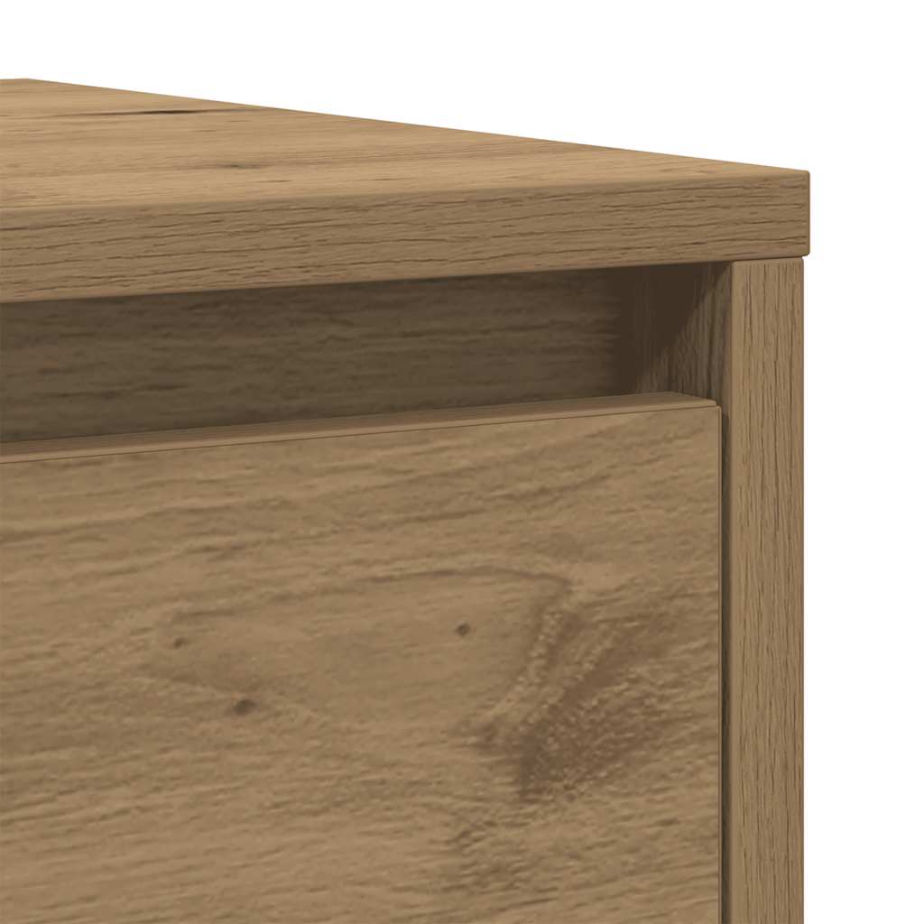 Credenza Rovere Artigianale 29,5x34x76 cm in Legno Multistrato