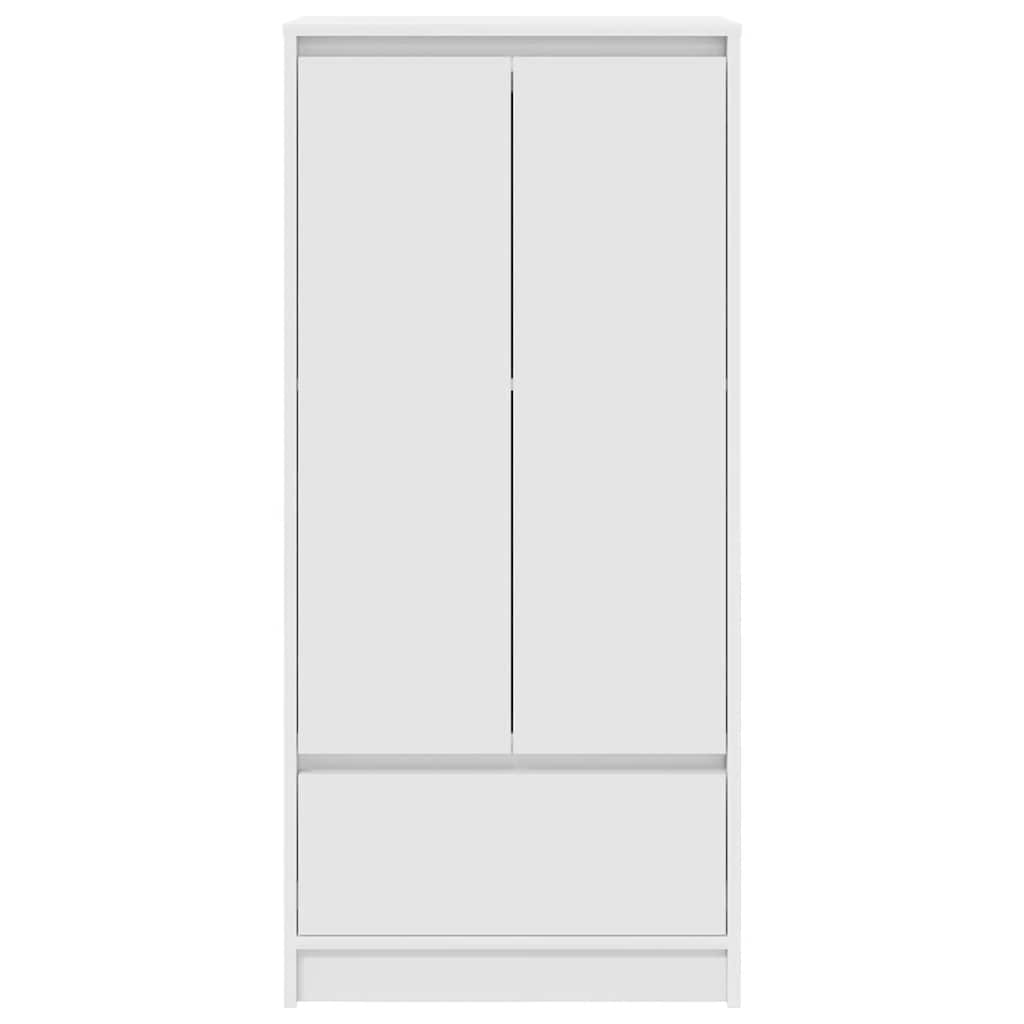 Armadio con Cassetto Bianco 55,5x34x119,5 cm Legno Multistrato - homemem39