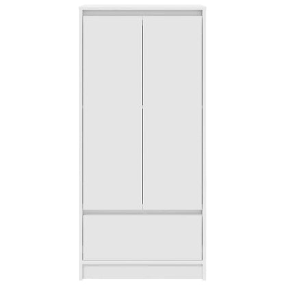 Armadio con Cassetto Bianco 55,5x34x119,5 cm Legno Multistrato - homemem39