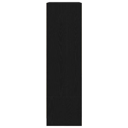 Armadio con Cassetto Rovere Nero 55,5x34x119,5 cm in Truciolato - homemem39