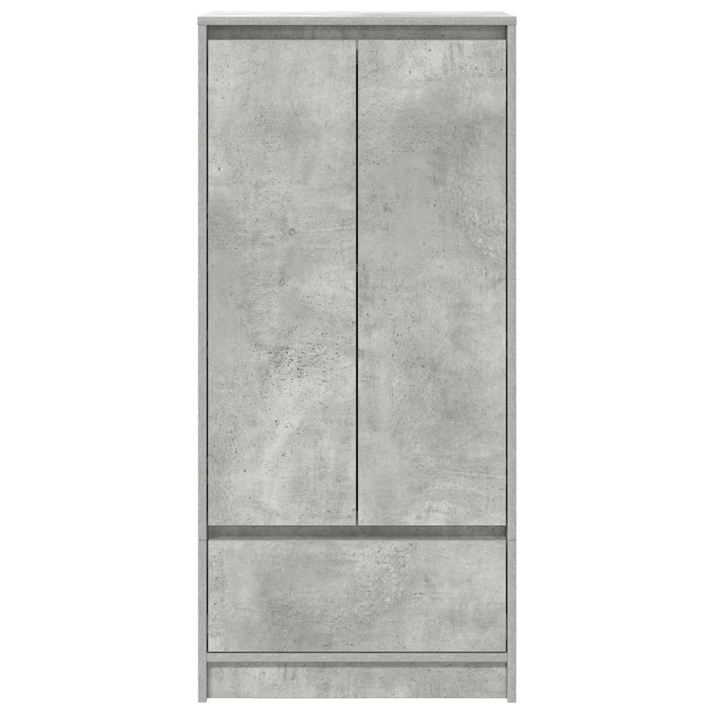 Armadio con Cassetto Grigio Cemento 55,5x34x119,5 cm Truciolato - homemem39
