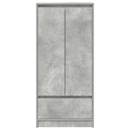 Armadio con Cassetto Grigio Cemento 55,5x34x119,5 cm Truciolato - homemem39
