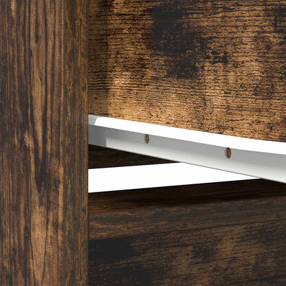 Armadio con Cassetto Rovere Fumo 55,5x34x119,5 cm in Truciolato