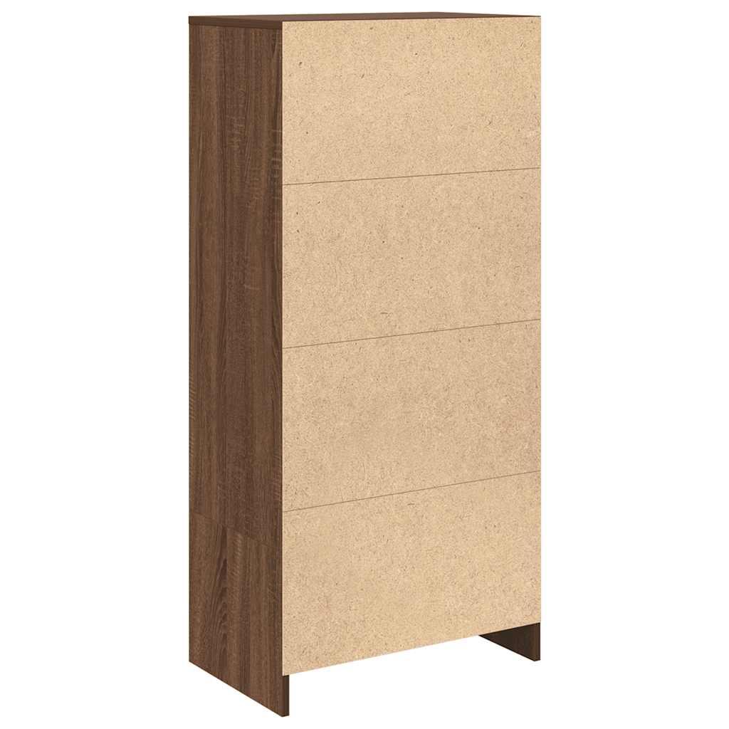Armadio con Cassetto Rovere Marrone 55,5x34x119,5 cm Truciolato - homemem39