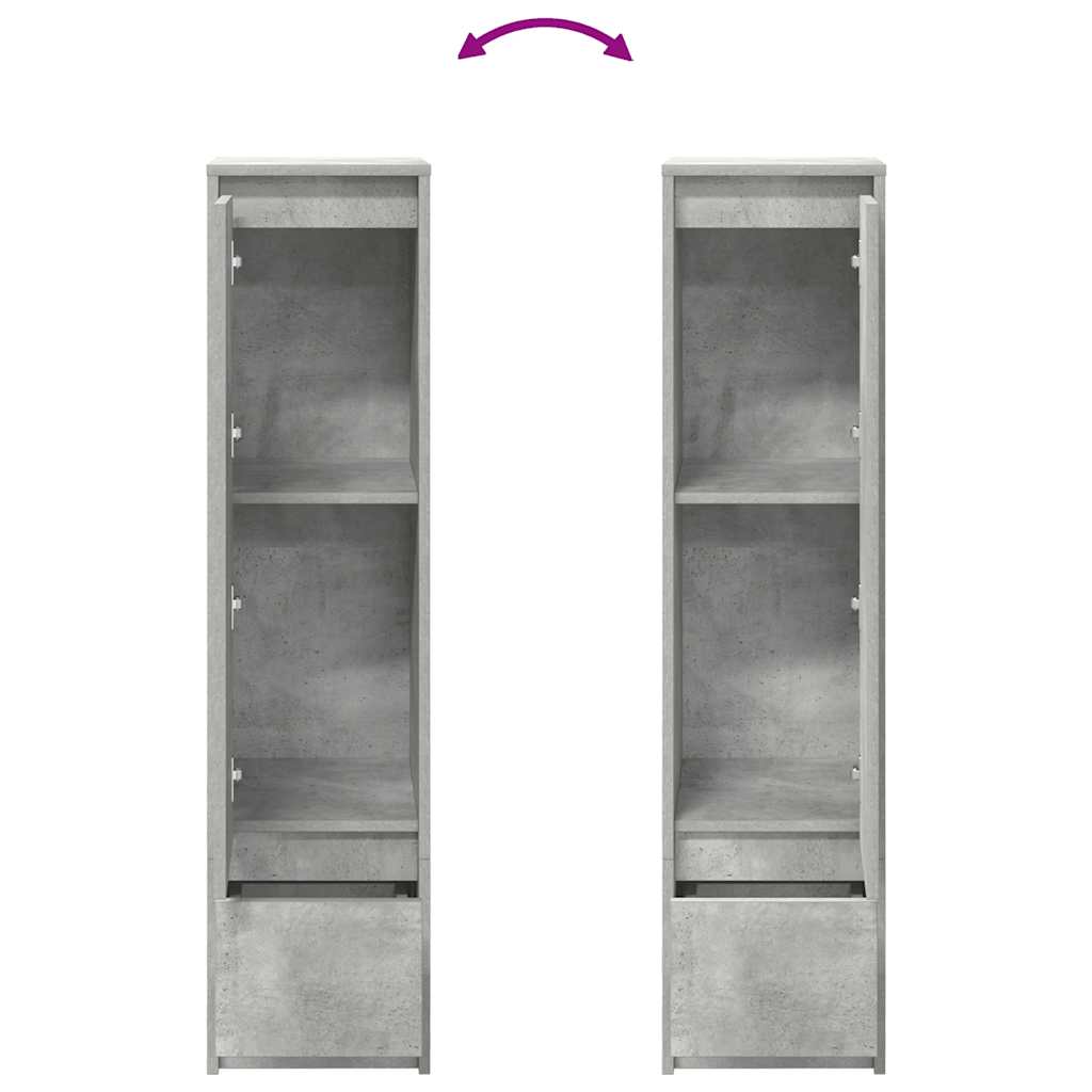 Credenza Grigio Cemento 29,5x34x119,5 cm in Legno Multistrato - homemem39